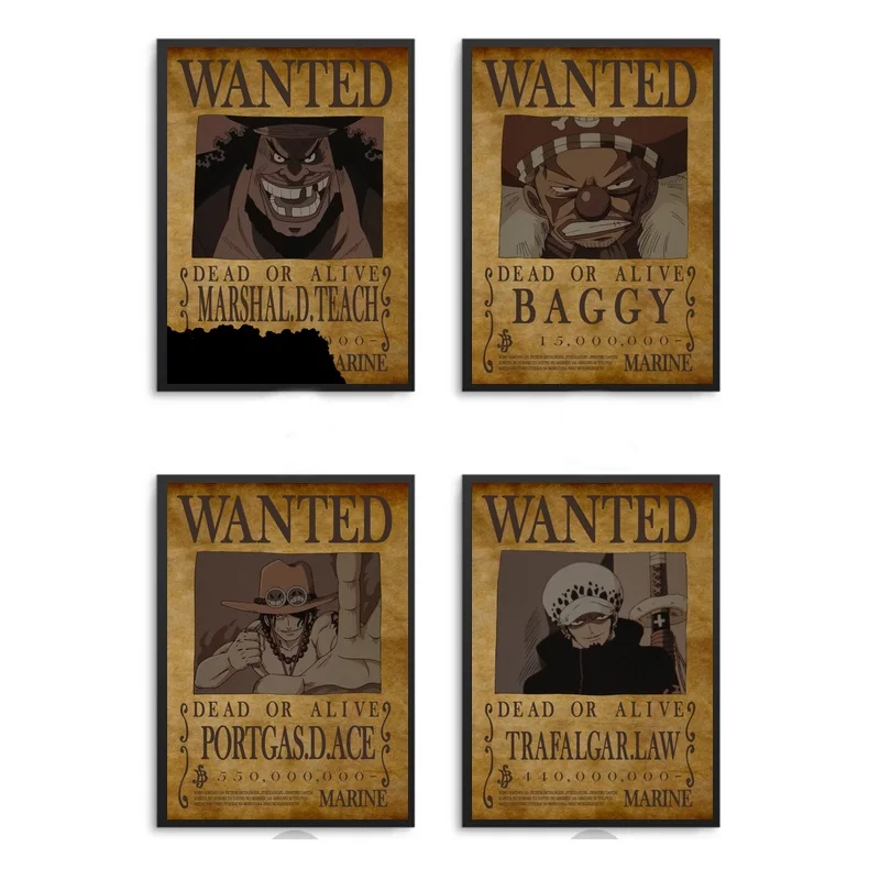 One Piece Аниме Холст Живопись стены картины печать домашний Декор настенный плакат