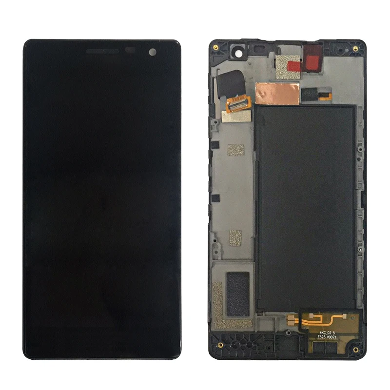 Полный ЖК-дисплей для Nokia Lumia 730 735 RM-1038 RM-1039 RM-1040 сенсорный ЖК-экран стеклянная панель в сборе с рамкой