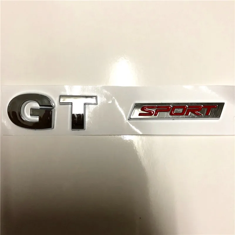 

3D chrome sliver GT SPORT for Volkswagen VW Polo Passat Golf 5 MK5 Edition Emblem Badge auto Sticker car styling