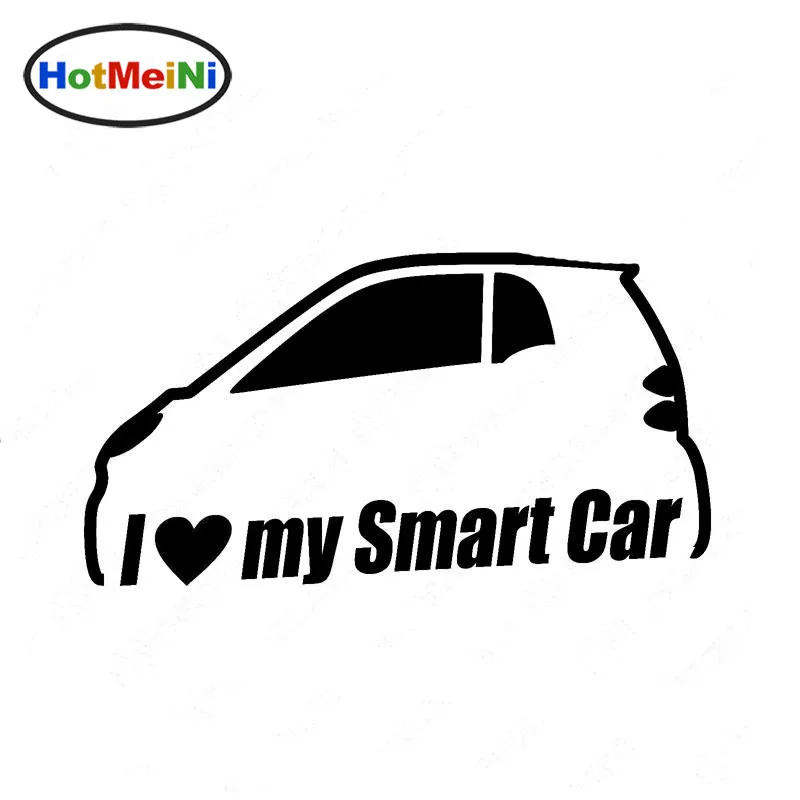 Стайлинг автомобиля HotMeiNi I love my Smart Car бампер окно виниловые наклейки для двух