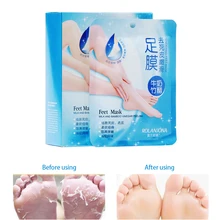 7 пара = 14 шт. уходу за кожей ног маска Молоко бамбук уксус Уход за ногами маска Repair Foot кожу гладкой Отшелушивающий отбеливающий TSLM2