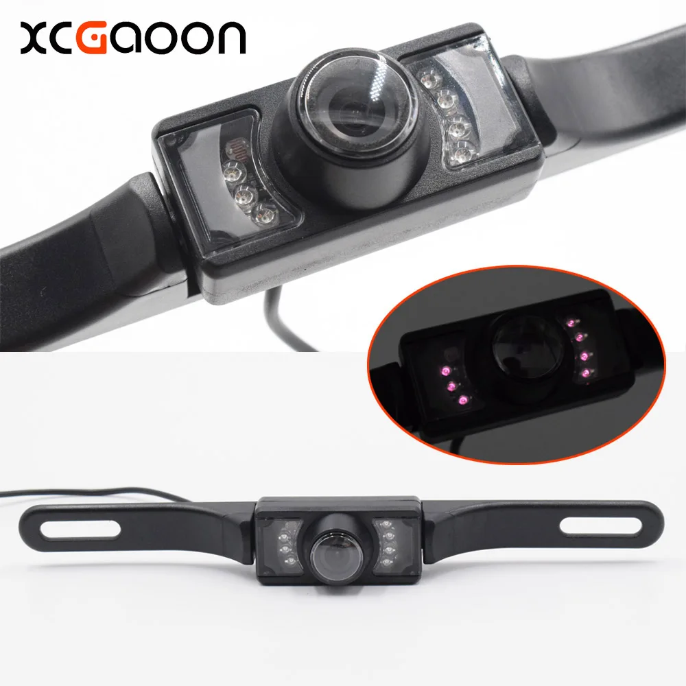 

XCGaoon New CCD HD Car Rear View Reversing Camera Wide Angle Waterproof Real 7 IR lights Night Vision