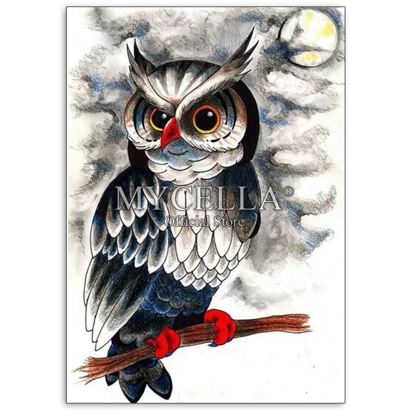 Cartoon animals Diamond Painting Kit Owl Paint By Diamond Embroidery Cross Stitch DIY Rhinestone Mosaic Full Square Wall Decor