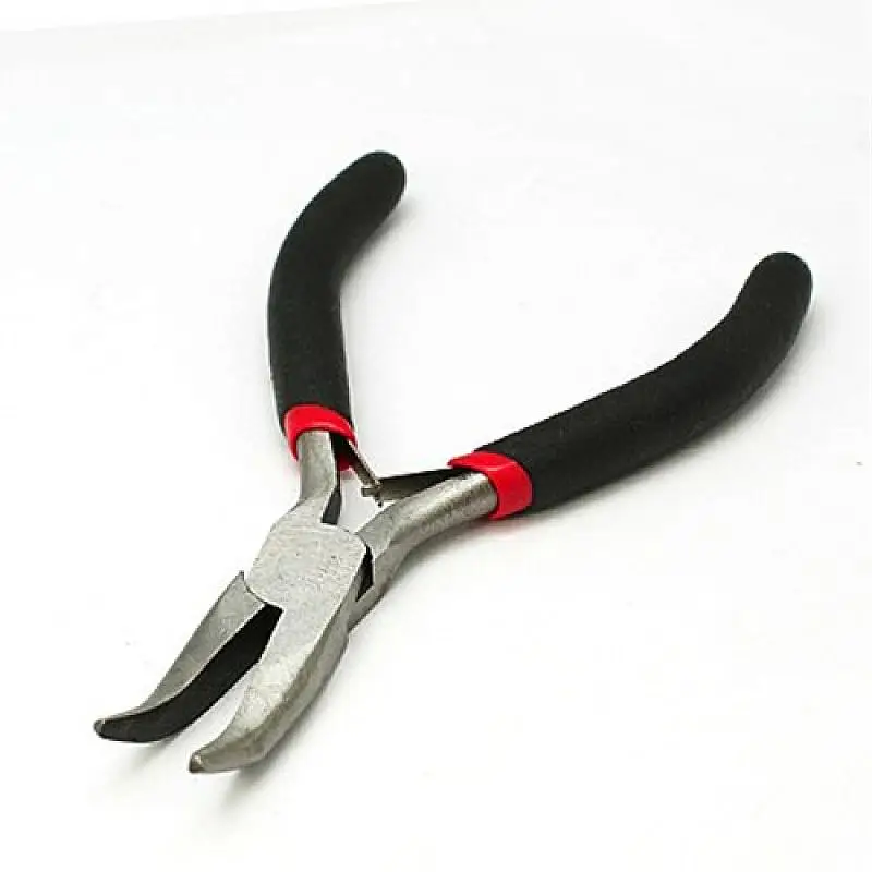 Jewelry Pliers Carbon Hardened Steel Bent Nose Plier, 12.5cm longin Jewelry Tools & Equipments