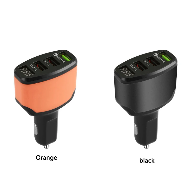 

Multiple Expander 3 Port USB Car Charger 4.2A Quick Car Charger Adapter LED Display Fast Charging for Phone