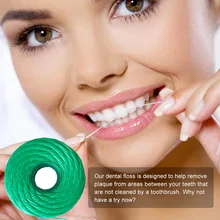 50 м зубная нить межзубная Очистка зубов встроенная катушка плоский провод Стоматологическая нить сменный картридж мятный аромат уход за полостью рта
