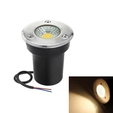 Lumière led Waterproof jardin souterrain 3W 5W 10W 15W IP67 extérieur enterré chemin de jardin Spot encastré Inground éclairage 220V DC12V