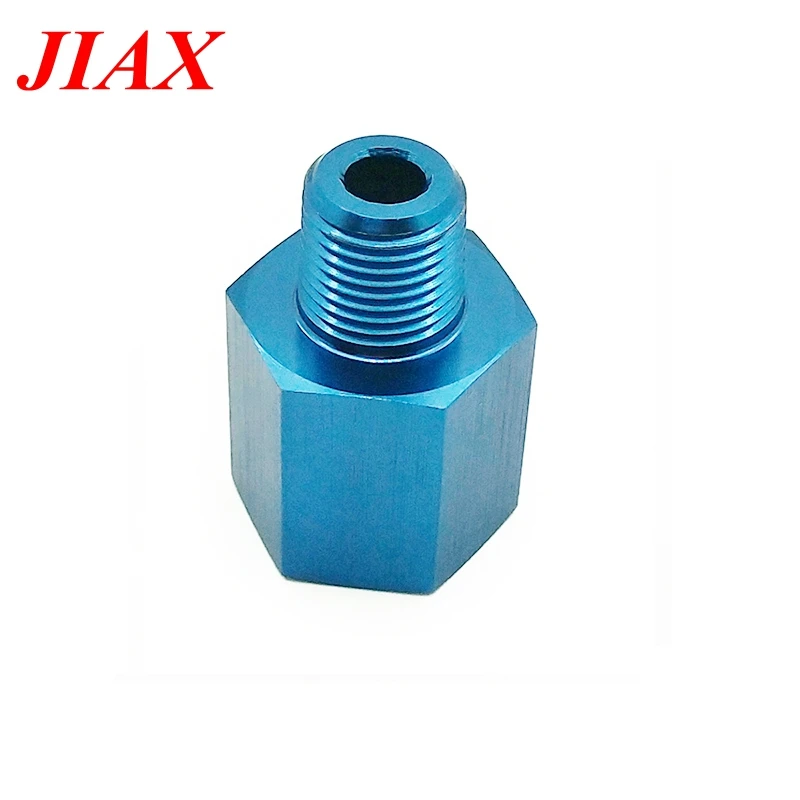 5 шт. 1/8 NPT Male к M12 * 1 синий Алюминиевый датчик давления для топлива и масла адаптер с