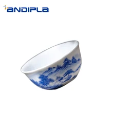 Цзиндэчжэнь изысканный чай чашка ручная роспись пейзаж узор ручной работы маленький чайные пиалы офис чайная церемония чайная посуда подарки