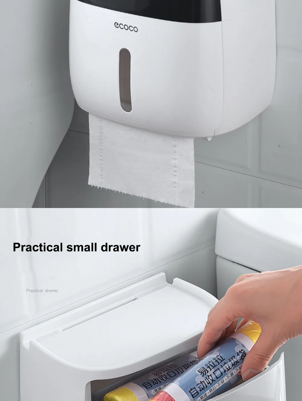 LF82003P настенный держатель для туалетной бумаги дозаторы мульти креативный держатель для туалетной бумаги держатель для ванной комнаты двойной бумажный ящик для салфеток