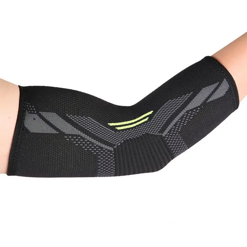 One-piece Outdoor Sports Nylon Knit Elbow Pads Three-dimensional Pressure Belt With Comfortable And Breathable Elbow Protectors - Цвет: L