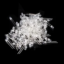 Электрический блок 500 шт. 3 мм яркий круглый светодиодный Диод комплект электронных компонентов красный/зеленый/синий/белый/желтый 5 цветов