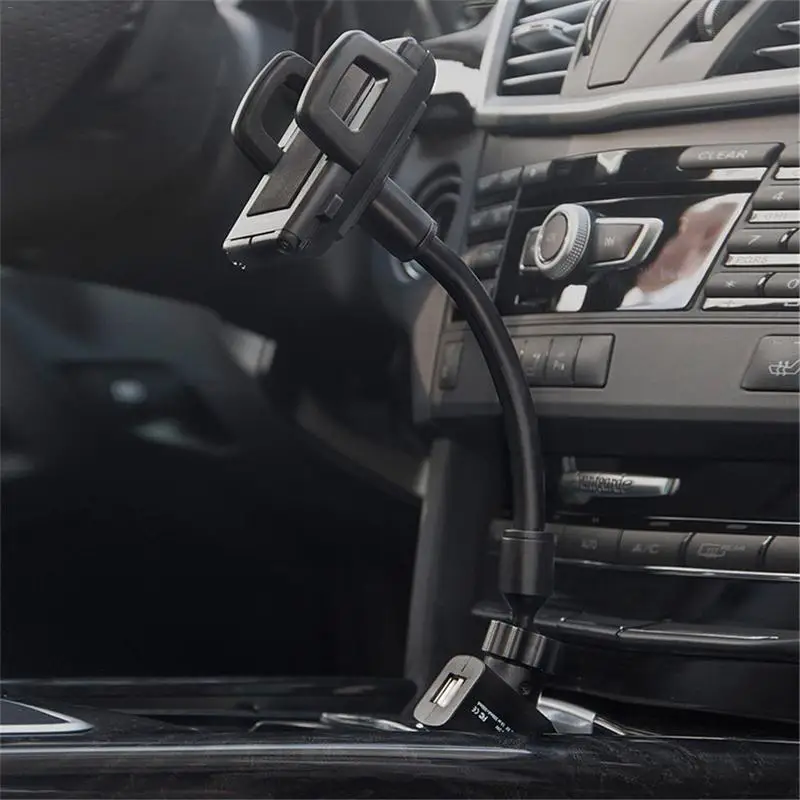 

Mobile Phone Charger Holder Car Cigarette Lighter Dual USB Charging Stand Universal Multifunctional Mobile Phone Holder 5V1A