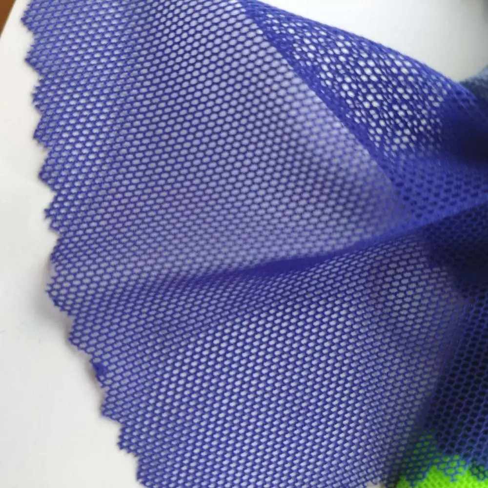Сетчатая Ткань ширина 155*50 см нейлон спандекс 4 способ растягивания высокая эластичная шестиугольная 40D сетка - Цвет: 43 Sapphire