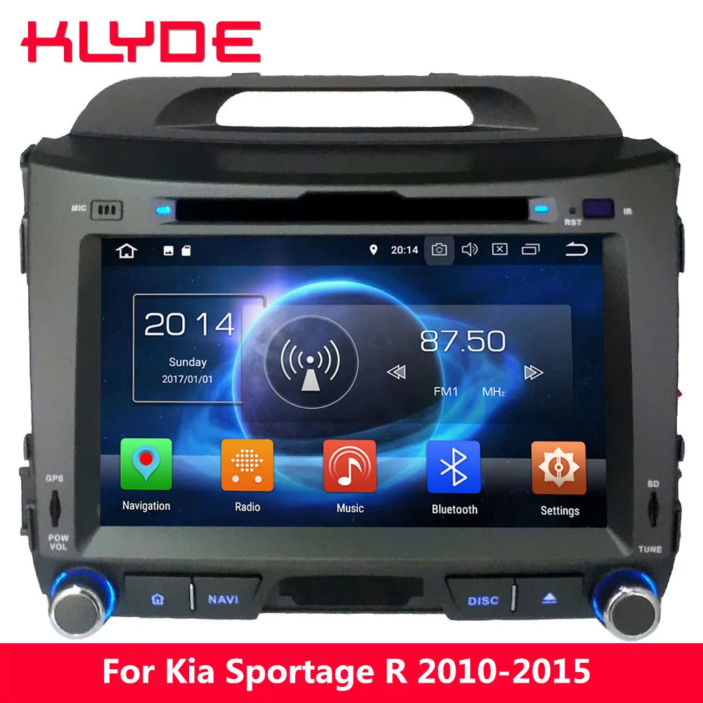 

KLYDE 8" 4G WIFI Octa Core PX5 Android 8.0 4GB RAM 32GB ROM Car DVD Multimedia Player Radio Stereo For Kia Sportage R 2010-2015