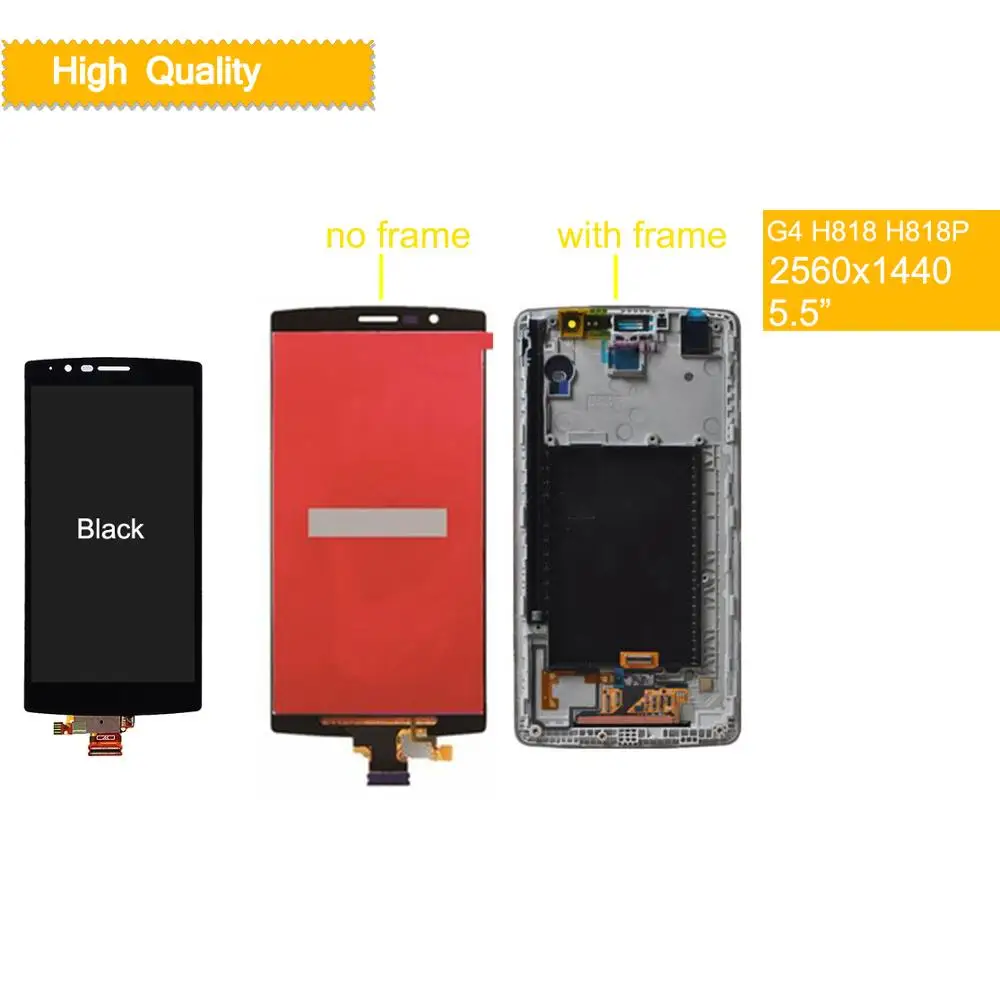 

Dual SIM Display For LG G4 LCD H818 H818P Touch Screen Digitizer with Frame for LG G4 H818 LCD original Display assembly