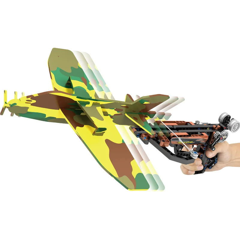 

212pcs Airplane Launch Gun Blocks Technic Military Army Building Blocks Weapon Bricks Educational Toys Kids