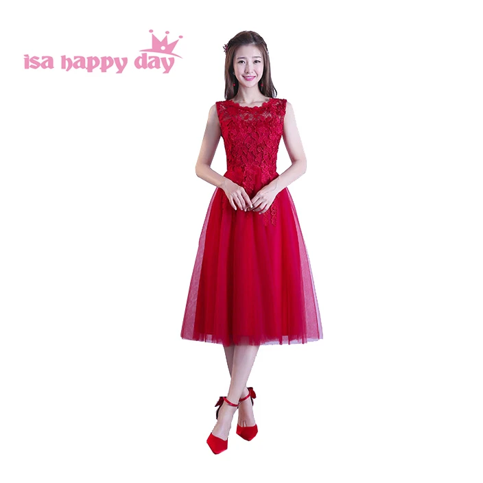 Vestidos para damas de honor color rojo Clearance