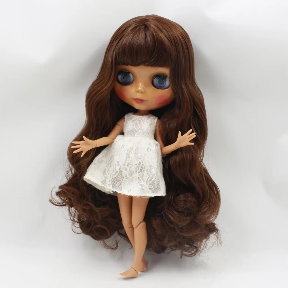 Кукла ICY DBS Blyth темно коричневые волосы для тела 1/6 30 см игрушка в подарок BL0312 с