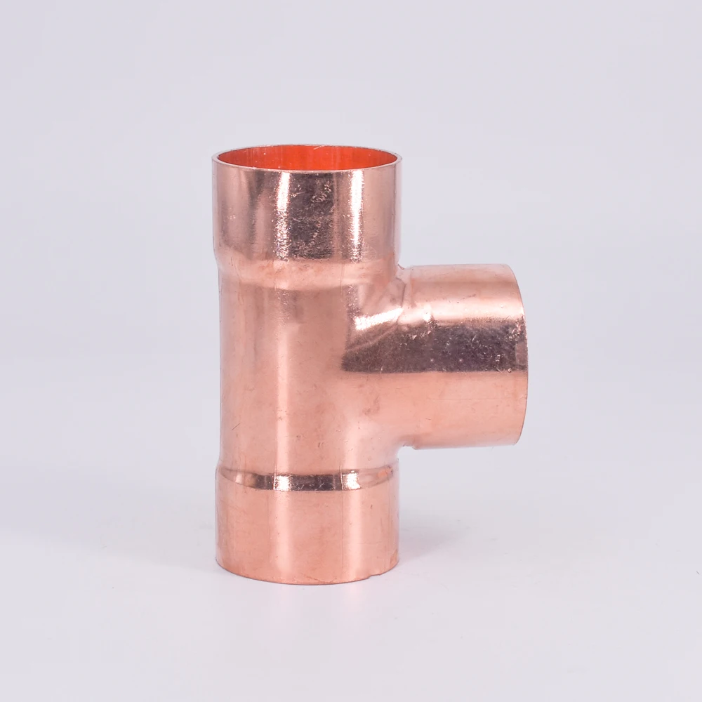 20 x Copper End Feed Equal Tee 15mm Fitting Plumbing Joining Pipe Water Gas