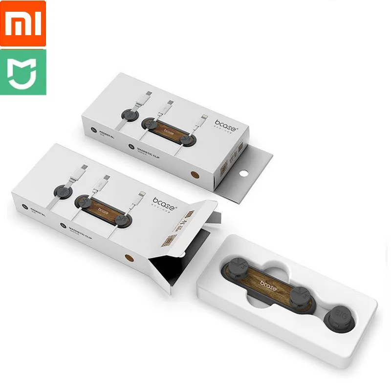 

Xiaomi Bcase TUP2 Magnetic Absorption Cable Clip Holder Compatibility Practical Magnetic Base Wood Texture