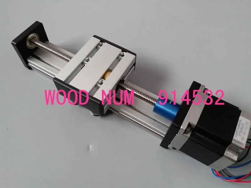 

Effective Stroke 200mm T8*4 8MM T-screw Ball Screw Linear Motion Guide Moving Table Slide Rail+57 Nema 23 Stepper Motor CNC