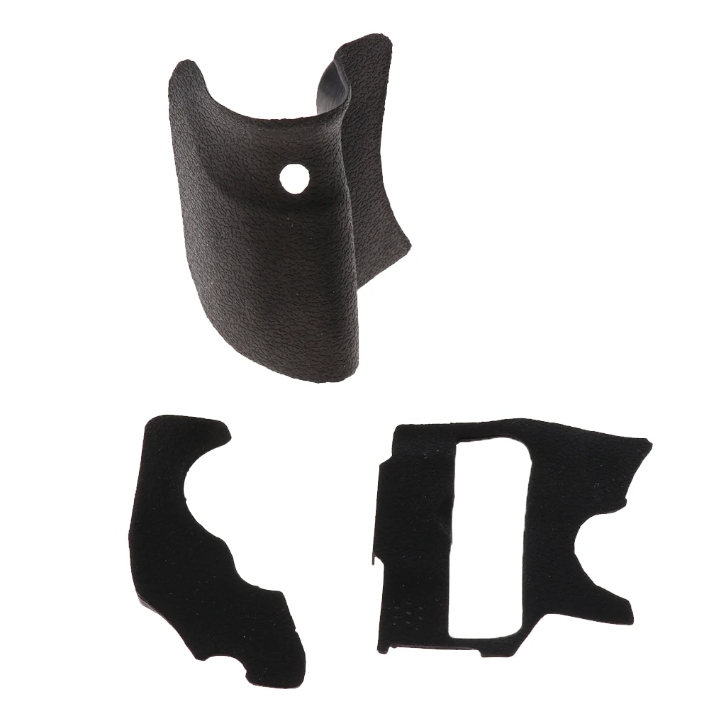 3 Sets Camera Accessory Body Front Back Rubber Cover Shell Replacement Part For Canon  60D Grip Rubber W/Adhesive Tape