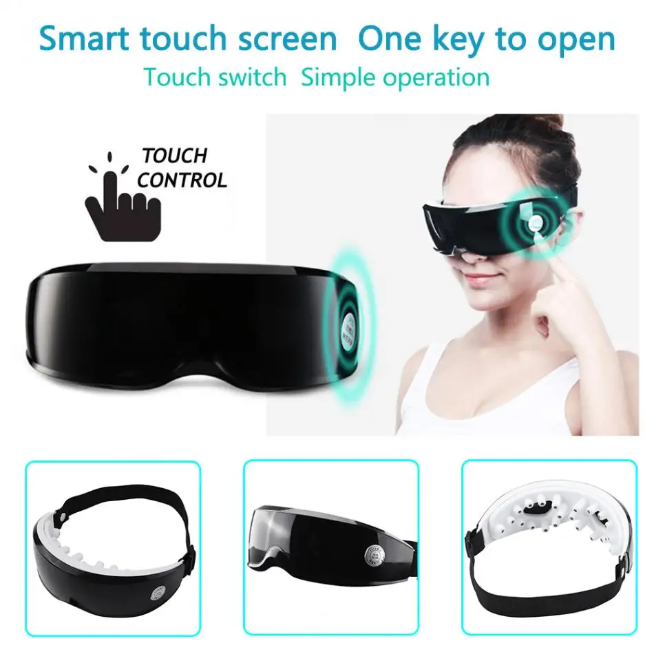 

Electric Vibration Eye Massager Touch Display Eyes Care Device Wrinkle Fatigue Relieve Magnet Therapy Eye Care Massager