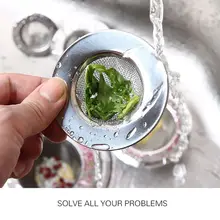 3 размера Универсальный фильтр для раковины из нержавеющей стали фильтр ловушка для ванной отверстие для слива волос ловушка стопор отходов экран большой широкий обод