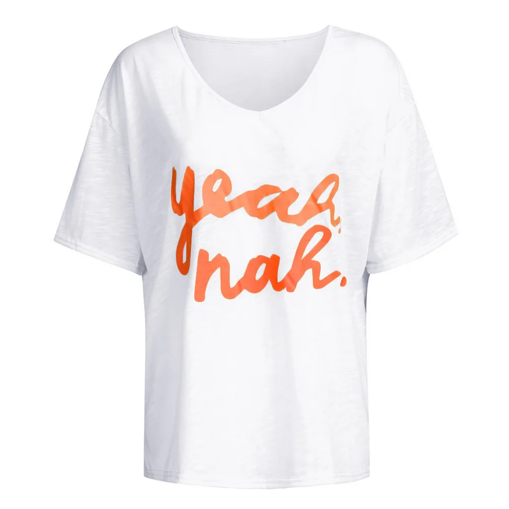 2019 women's casual letter print tops and blouses summer sexy short-sleeved beach top summer blouses et chemisiers femme 40J12 (10)