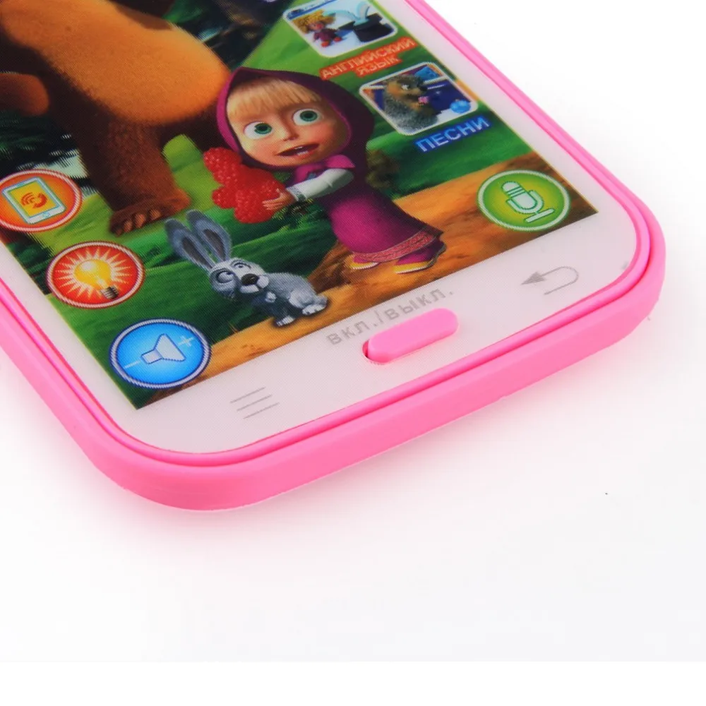 3 шт.. детский мобильный телефон симулятор музыкальный телефон сенсорный экран детская игрушка обучающая и обучающая модель русский язык