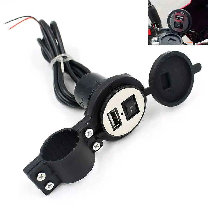 Car Chargerl 12V To 5V 1.5A Motorcycle Smart Phone GPS Universal USB