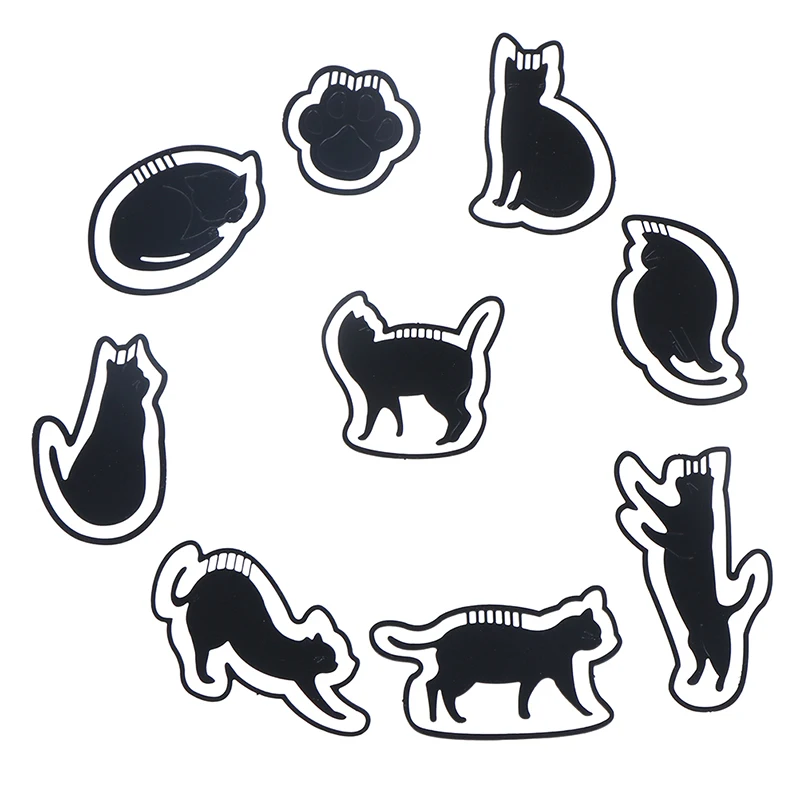 

1PC Cute Cat Metal Bookmarks Kawaii Black Book Markers Creative Paperclip For Books Kids Girls Gift Stationery Supplies