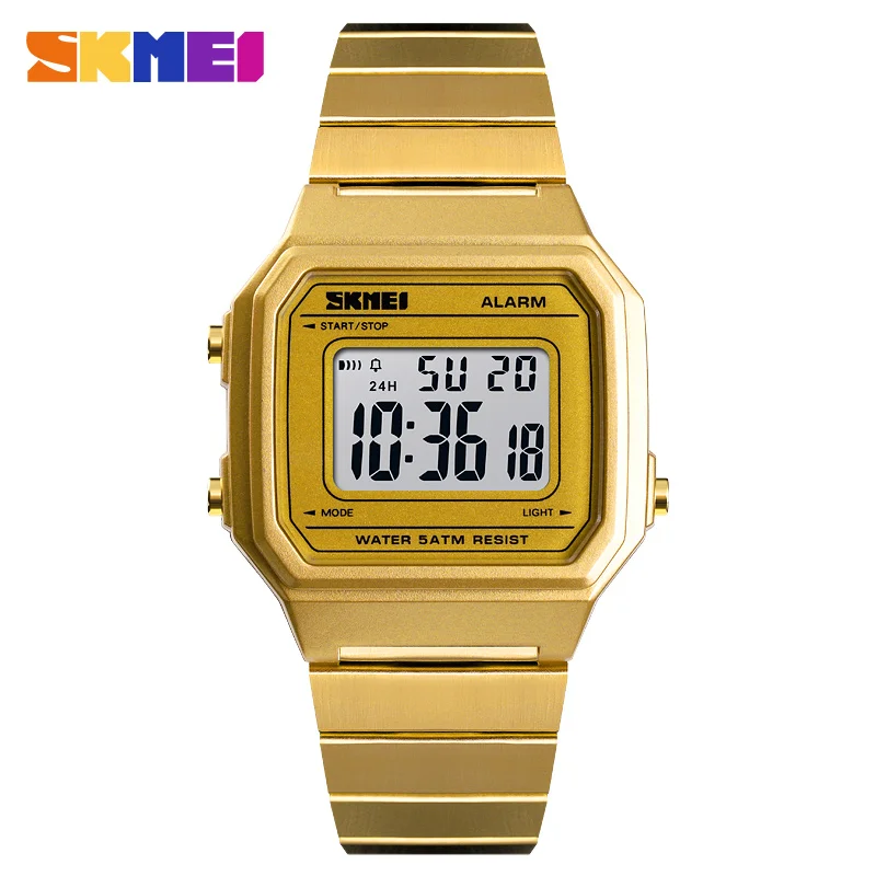 

SKMEI Simple Fashion Men Watch Waterproof Digital Luminous Wristwatches Alarm Week Display Chronograph Clock Men's Watch erkek