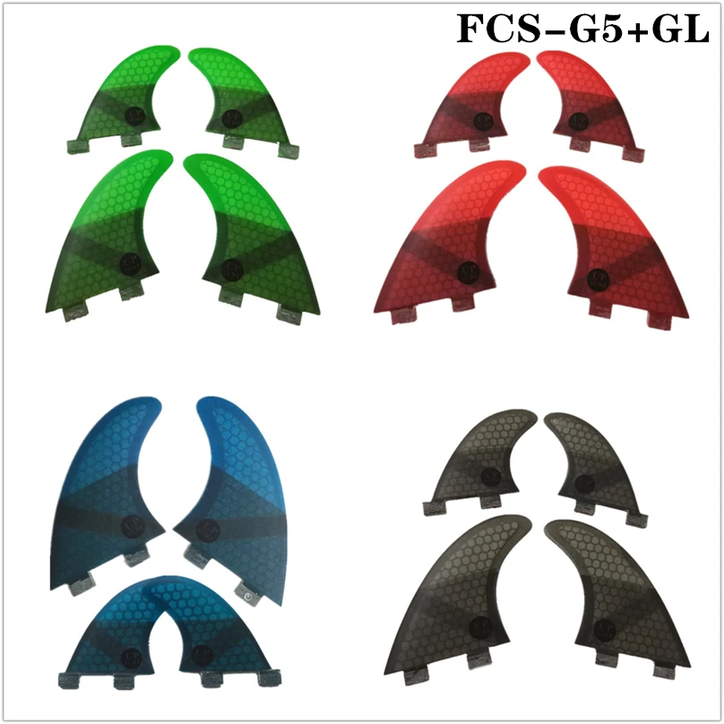 

Surf FCS Fins G5+GL Honeycomb Fibre Surfboard Fin in Surfing FCS 4 in Per Set
