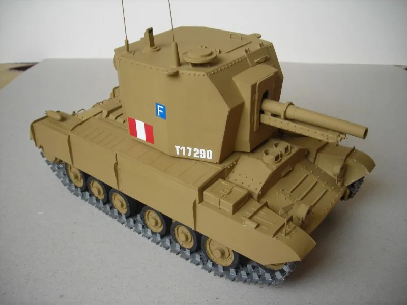 

DIY Paper Model British Self-Propelled Gun Bishop WW II Boy Gift Papercraft 3D Puzzle