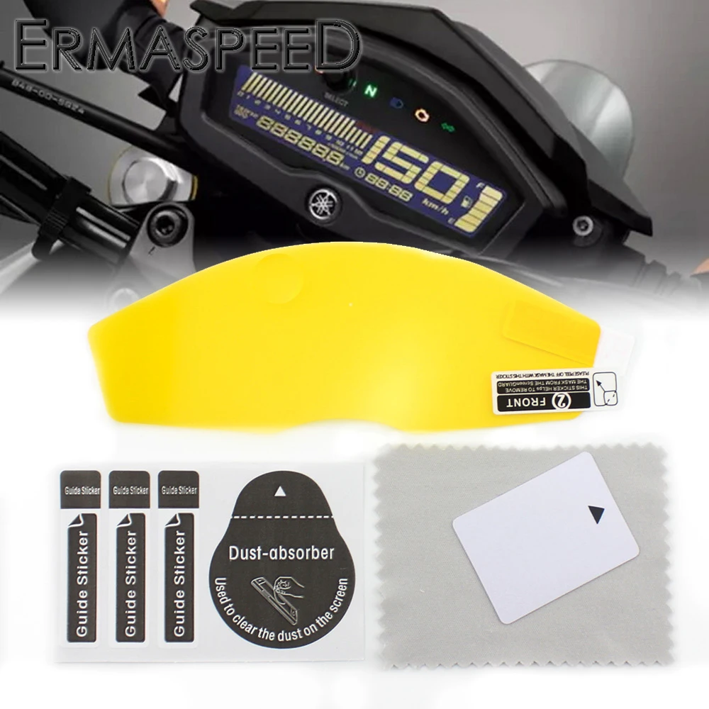 

6H Motorcycle TPU Speedometer Instrument Dashboard Screen Protector Soft Gauge Monitor Film for Yamaha m-slaz150 MT-15 2016