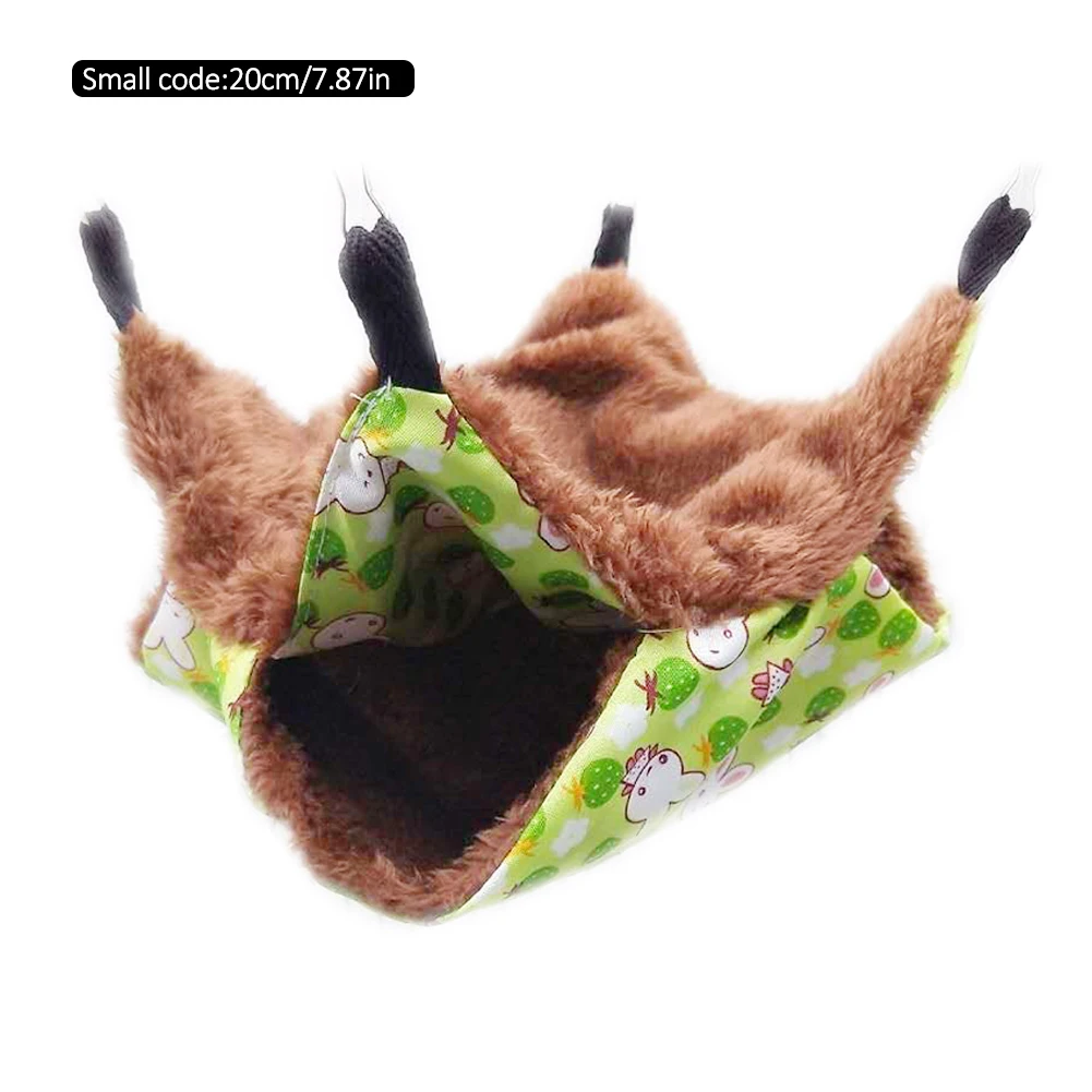 Новая Теплая двухслойная Подвеска для хомяка дом гамак клетка для домашних животных висячий спальный мешок для щенка домашнее животное Чихуахуа поставки