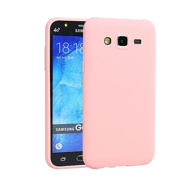 Мягкий чехол ярких цветов для samsung Galaxy J7 Neo J7Neo J701 J701F J7 Core Nxt J7NXT J7CORE J701M, мягкий силиконовый чехол из ТПУ - Цвет: Pink