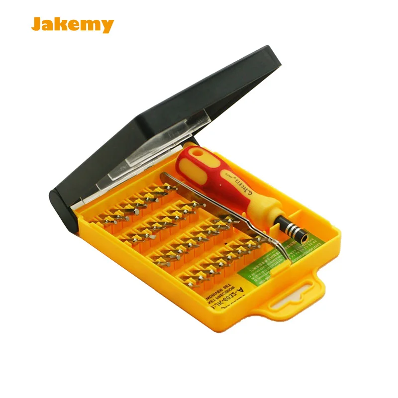 JACKLY 32 in 1 Precision Screw driver Kit with Tweezer, Handle & Torx
