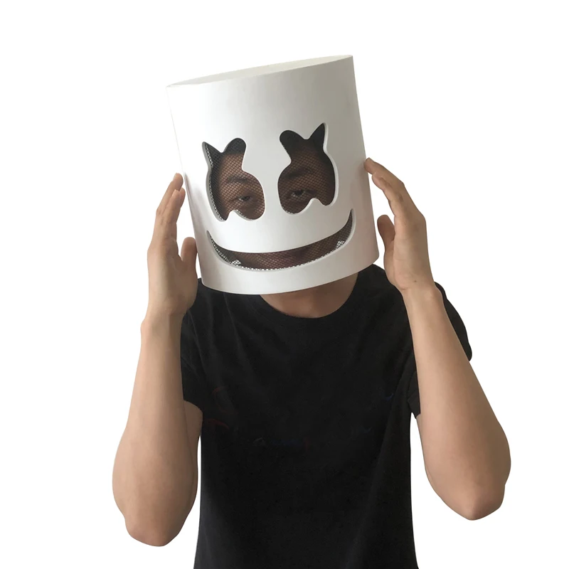 DJ шлем в форме маршмеллоу концертный реквизит для будущих басов Marshmello EVA мarshmello