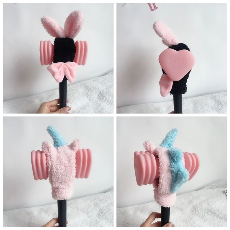 

XINTOCH BLACKPINK Light Stick Cover Plush Concert Glow Lamp Case Toys JISOO JENNIE ROSE Cute KPOP Gift for Kids Drop Shipping