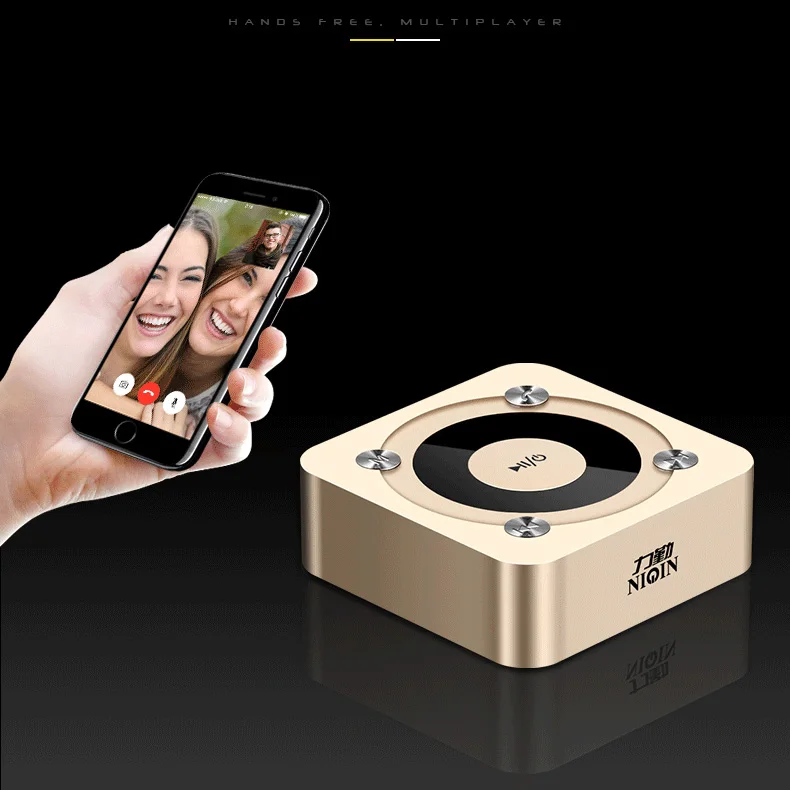 Портативная Bluetooth колонка сабвуфер звуковая коробка со светодиодной подсветкой
