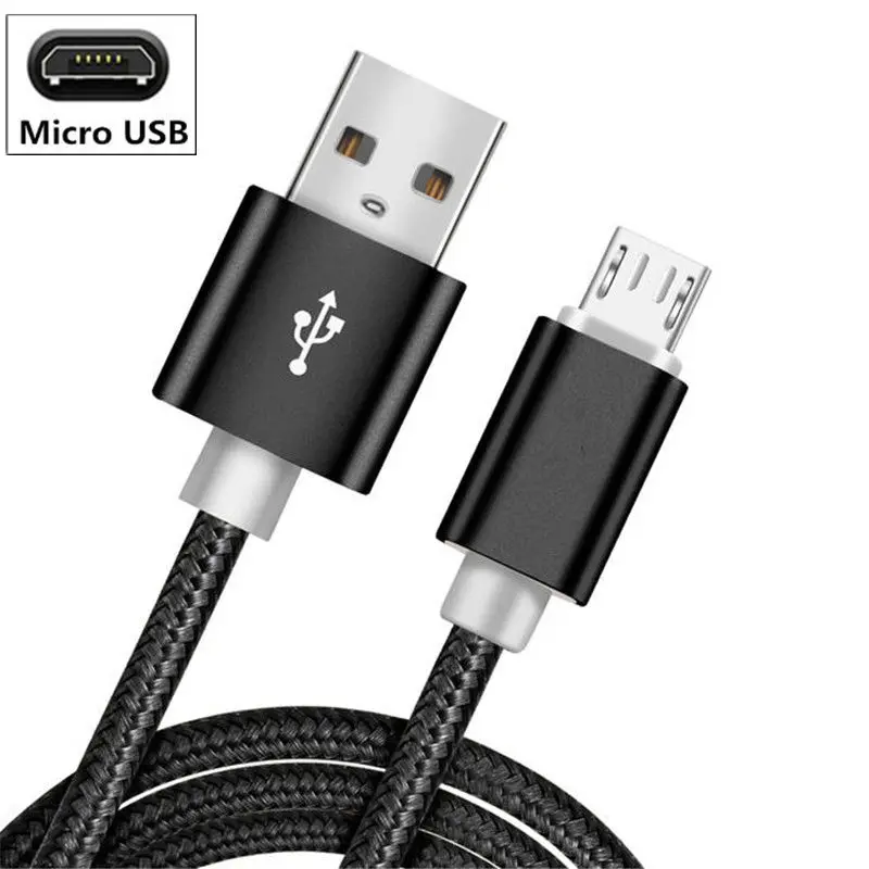 Тип C Зарядное устройство кабель для LG G3 G4 G5 G6 G7 плюс ThinQ V30S Micro USB провод для Q6 Q7 Q8 V10 V20 V30 плюс K10 X Мощность 2 - Цвет: Black Micro USB