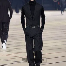 Стиль, европейский и американский Тонкий комбинезон, прямой свободный крой, молодежные мужские брюки, костюм, комбинезоны. S-6XL