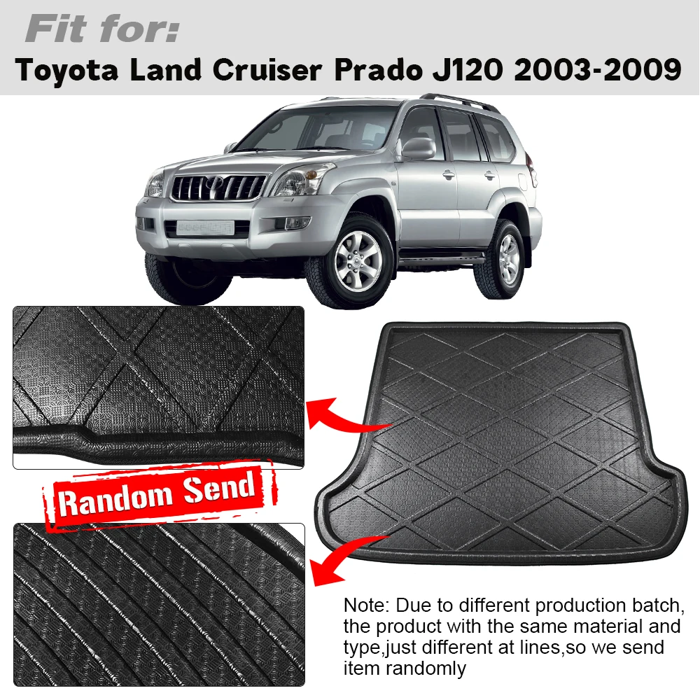 Buildreamen2 для Toyota Land Cruiser Prado J120 2003 2009 Автомобильный задний багажник поднос подстилка