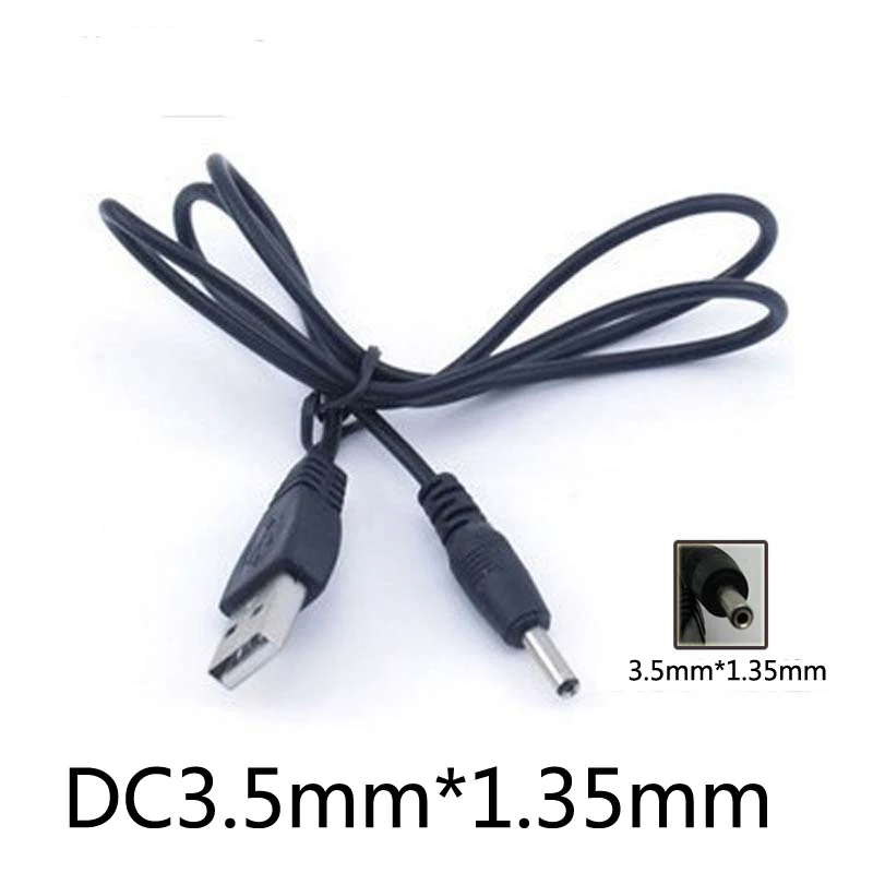 USB charging line USB to DC 3.5mm*1.35mm DC3.5 charge cable for speaker