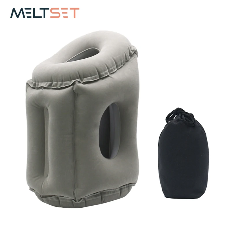 

Inflatable Travel Pillow Soft Neck Pillow Portable Flight Cusion for Kids Airplane Neck Rest Support Foldable Blow Neck Pillow