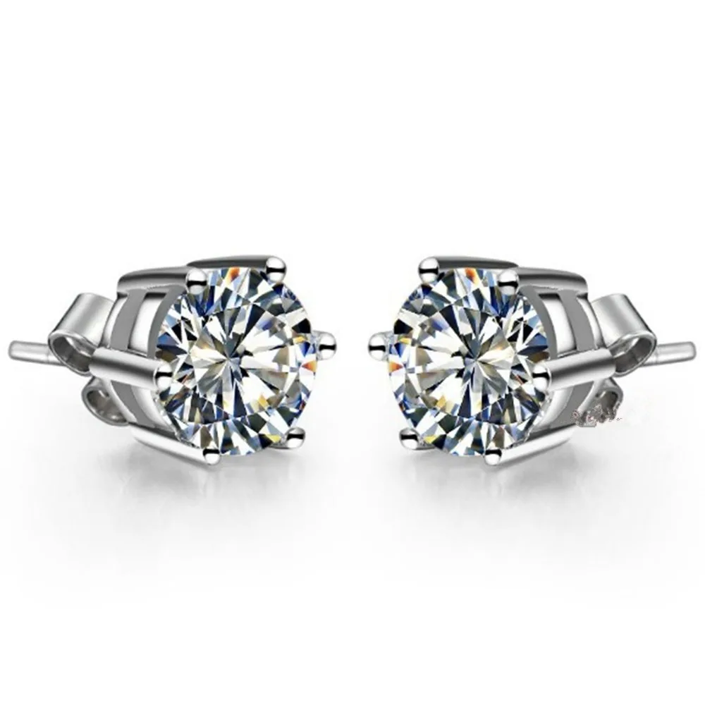 Clic Brand Earrings Gold 14k Genunie 1ct Positive Diamond Stud Clic Brand Earrings Gold 14k Genunie 1ct Positive Diamond Stud For Women Engagement Accessory Affordalbe In From Jewelry Accessories