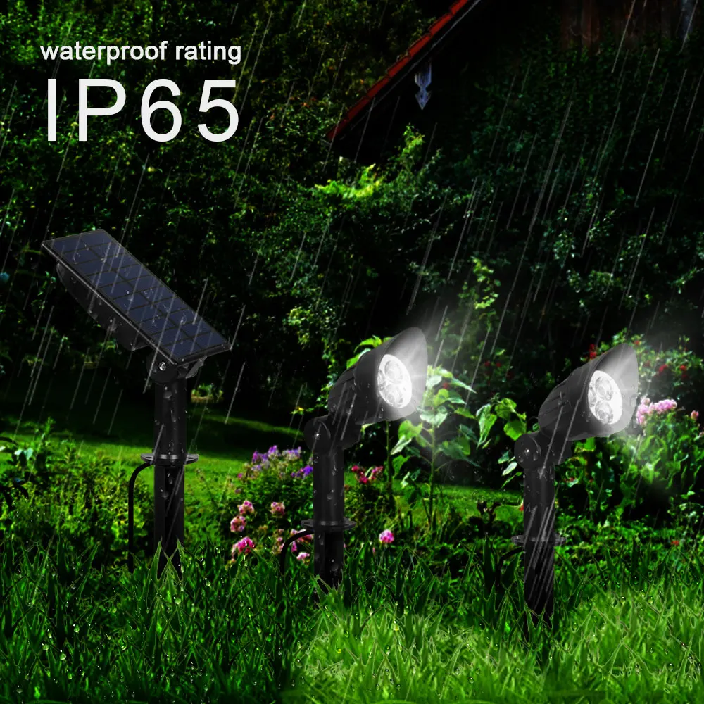 Livre à Prova Pátio e Parede Lâmpada em Forma de Chapéu Ip65 ao ar T-sun Água Seguro Split Spotlight Amplamente Utilizado no Gramado - Luzes Solares Moderna Dip65 10 Lâmpadas solares